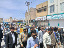مشارکت اساتید،کارکنان و دانشجویان دانشگاه جهرم در راه پیمایی باشکوه روز قدس