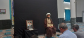 مراسم یادبود رئیس جمهور شهید آیت الله سید ابراهیم رئیسی و یاران شهیدش، در مسجد حضرت بقیة الله (عج) دانشگاه جهرم