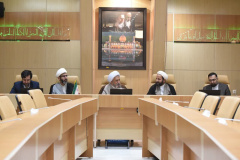 رونمایی از پوستر همایش آیت الله سیدعبدالحسین نجفی لاری در شورای راهبردی همایش