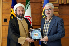 رایزنی رئیس دانشگاه جهرم با رئیس موسسه استنادی جهان اسلام شاهراه فناوری کشور