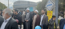 شرکت اعضای دانشگاه جهرم در راه پیمایی ۲۲ بهمن