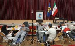 مشارکت قابل تقدیر کارکنان، اساتید و دانشجویان دانشگاه جهرم دراهدای خون جهت یاری مصدومان بندر شهید رجایی